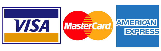 Visa Master Card Amex logos